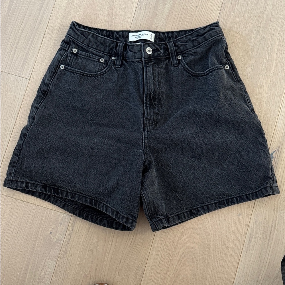 Abercrombie & Fitch High Rise Denim Shorts